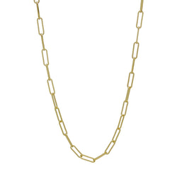 GOLD CHAIN LINK NECKLACE (36")