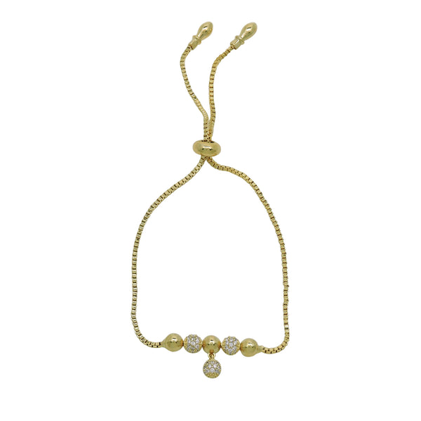 PAVE' BALL DROP BRACELET