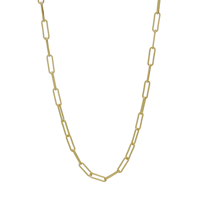 GOLD CHAIN LINK NECKLACE (24")