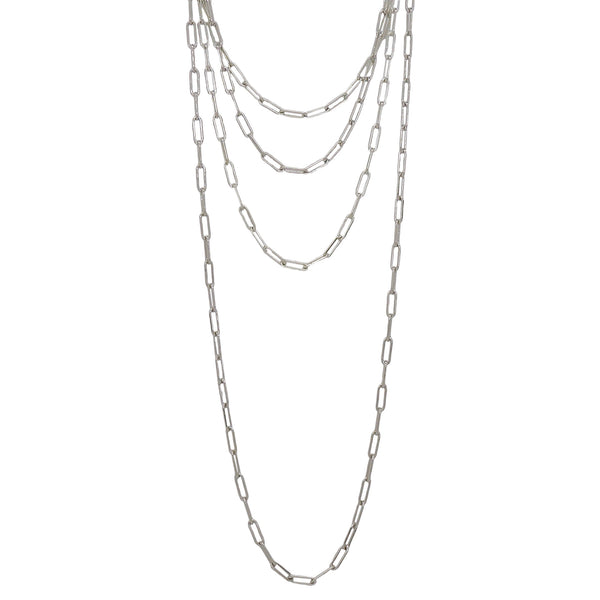 SILVER CHAIN LINK NECKLACE