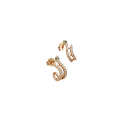 SNAKE HUGGIE EARRINGS
