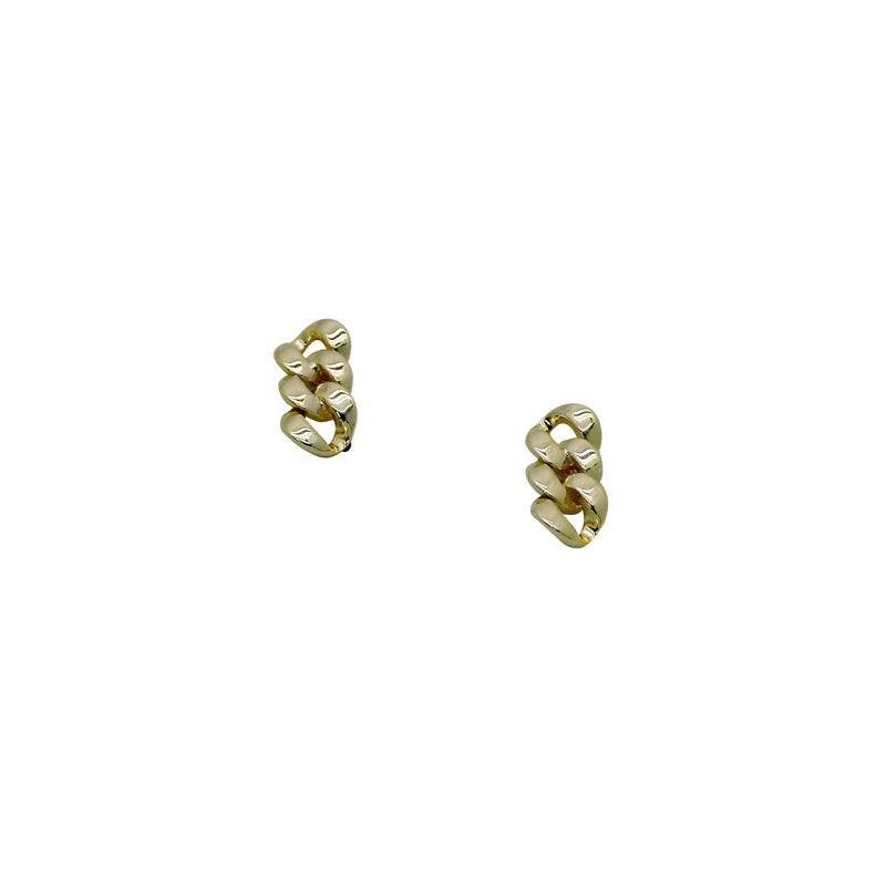 CHAIN STUD EARRINGS