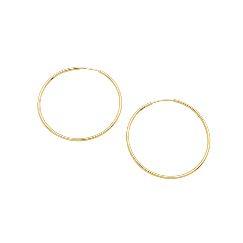 INFINITY HOOP EARRINGS (LARGE)