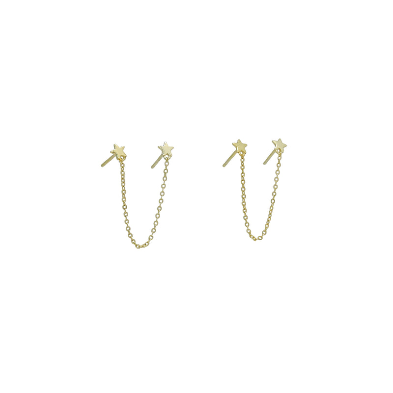 DOUBLE STAR EARRINGS