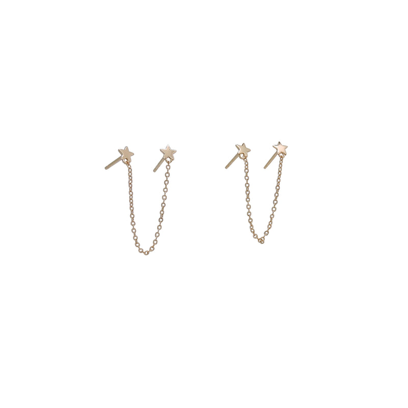DOUBLE STAR EARRINGS