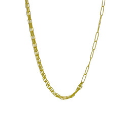 MULTI LAYER OVAL CHAIN NECKLACE