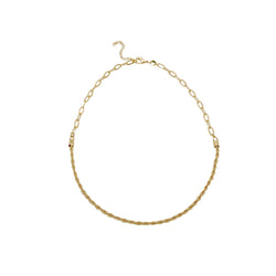 ROPE CHAIN OVAL LINK NECKLACE