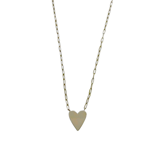 HEART CHAIN LINK NECKLACE
