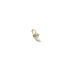 MOTHER OF PEARL HORN CHARM