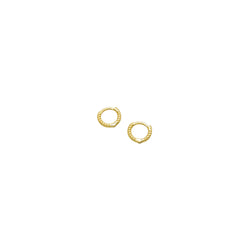 MINI ROPE HUGGIE EARRINGS