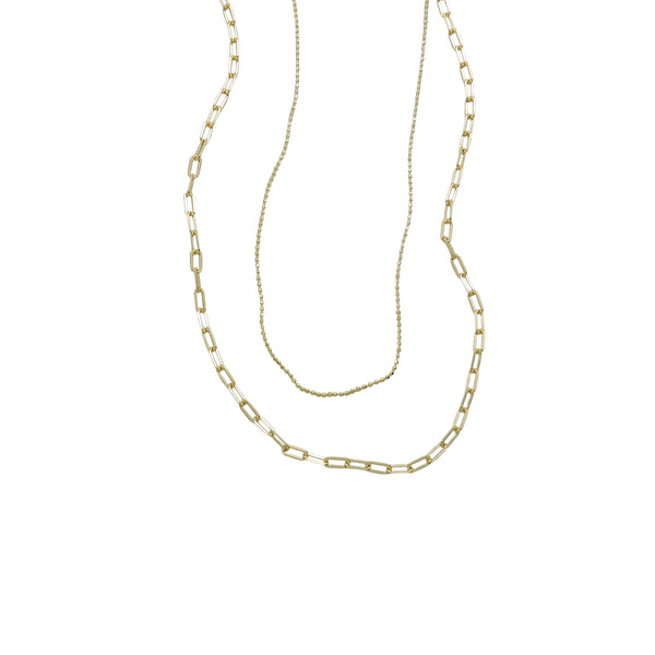 DAINTY CHAIN LAYERED NECKLACE