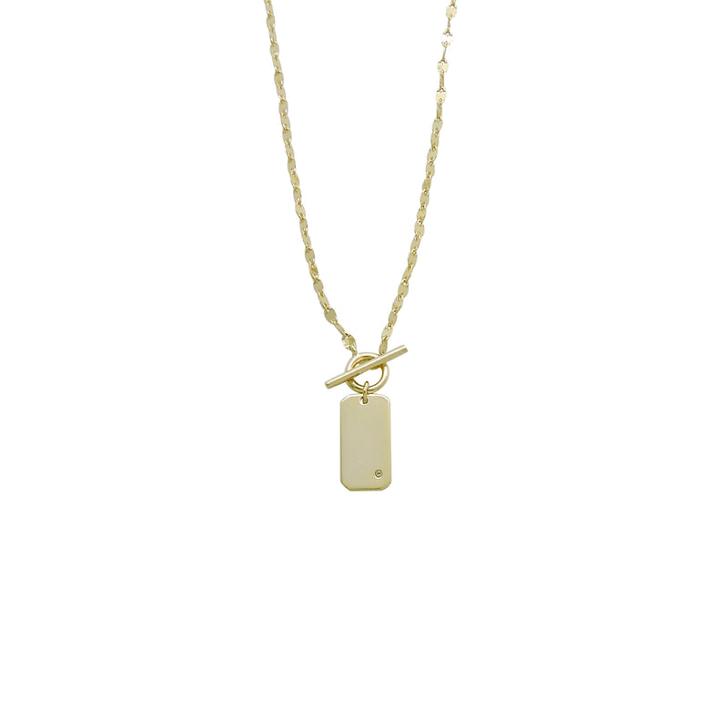 TOGGLE TAG NECKLACE