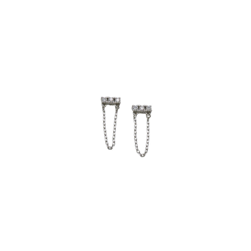 MINI BAR CHAIN EARRINGS