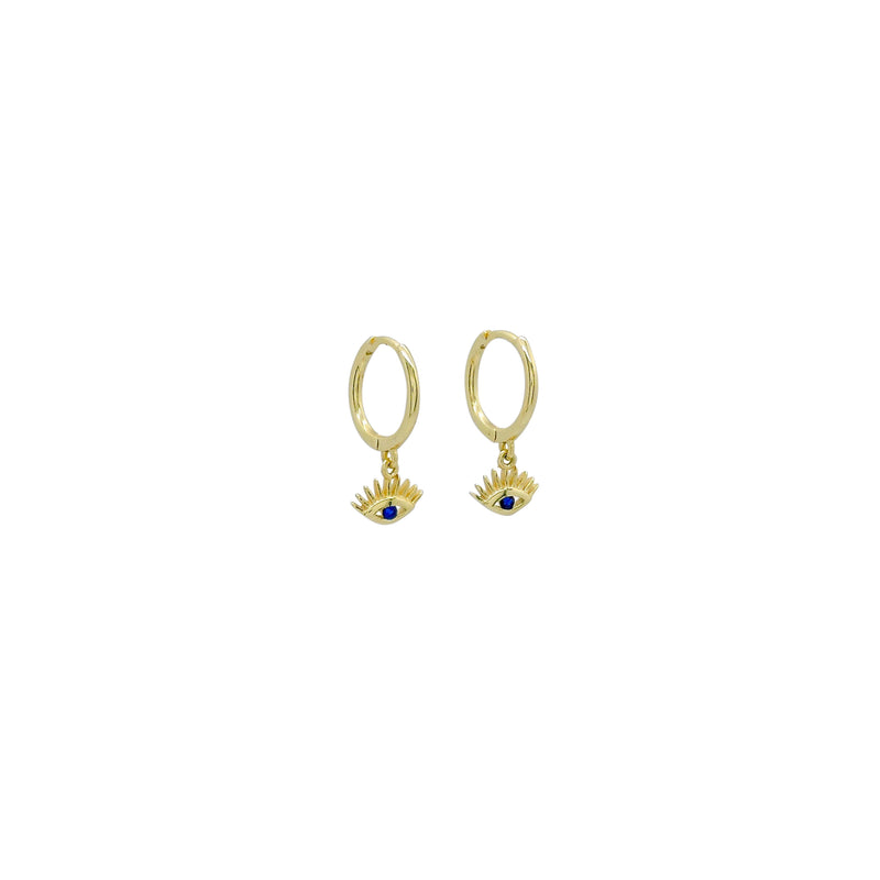 ELISE EYE HUGGIE EARRINGS