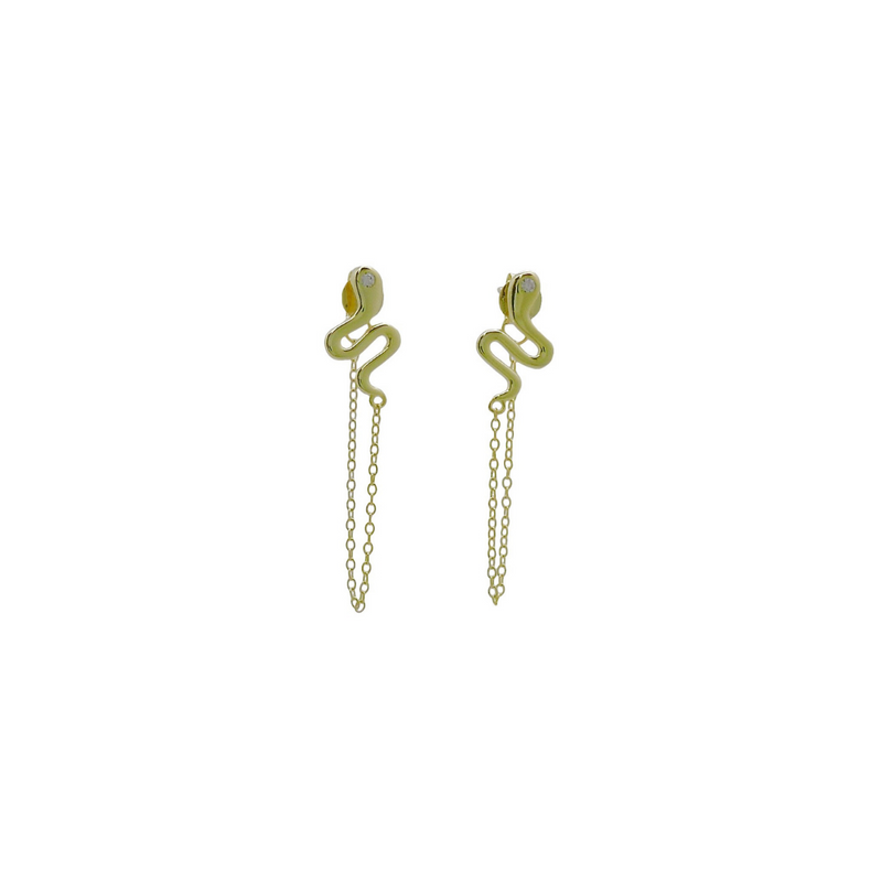 SNAKE CHAIN EARRINGS
